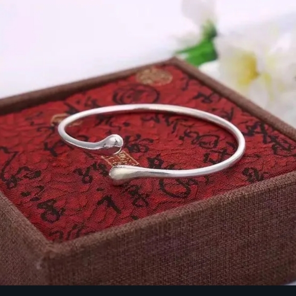 925 Sterling Silver Waterdrop Jewelry Set Bracelet Necklace Earrings Ring - Picture 9 of 16